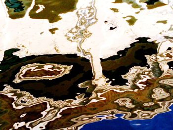 Close-up of carving on wall