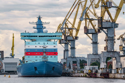 Cranes at commercial dock