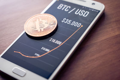 High angle view of text on table