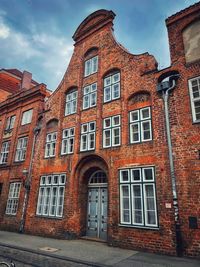 Exterior of old building against sky