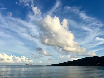 Scenic view of sea against sky