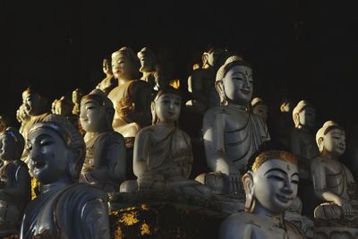 Low angle view of buddha statue