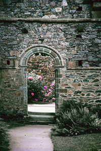 Entrance of historic building