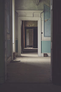 Empty corridor of house