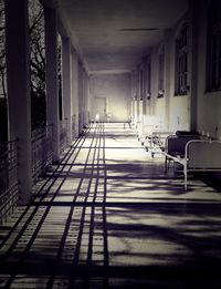 Empty corridor of building