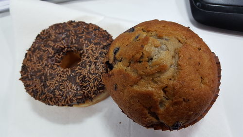 Close-up of food on table