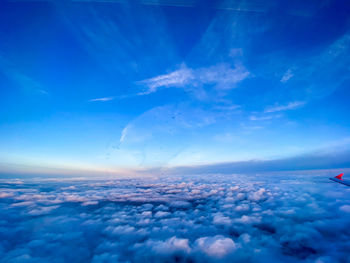 Aerial view of cloudscape against sky