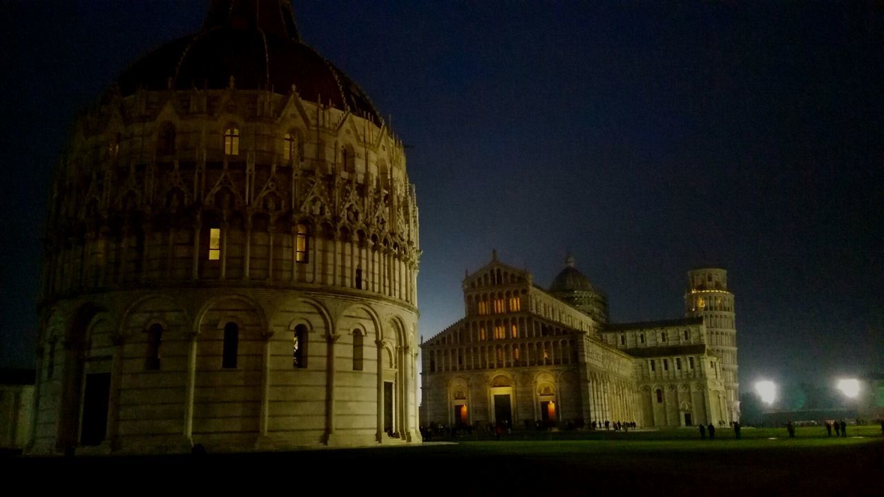 night, architecture, building exterior, dome, built structure, illuminated, travel destinations, sky, city, outdoors, no people