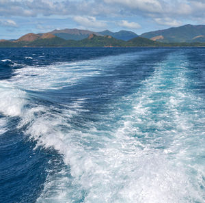 Scenic view of sea against sky