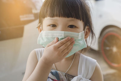 Close-up portrait of boy