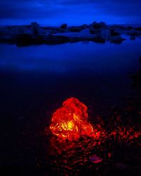 Scenic view of sky at night