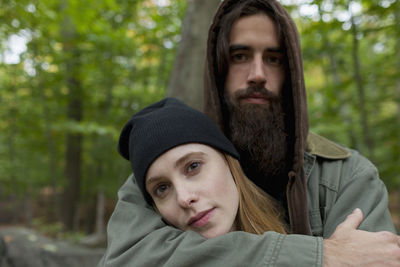 Portrait of an attractive young couple