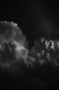 Low angle view of storm clouds in sky