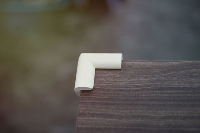 Foam rubber cushions on the corner of the table. for preventing collisions or accidents 