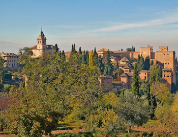 View of townscape against the sky