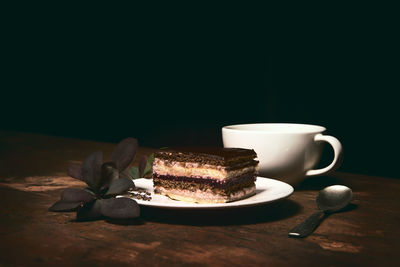 Coffee cup on table