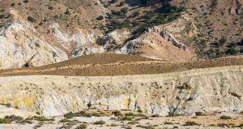 Volcanic crater stefanos in the lakki valley of the island nisyros greece