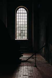 Interior of abandoned building