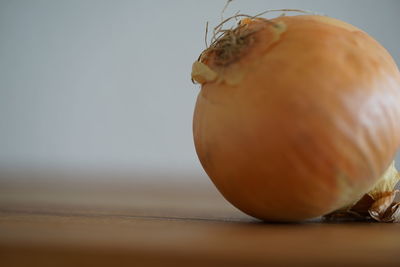 Close-up of orange on table