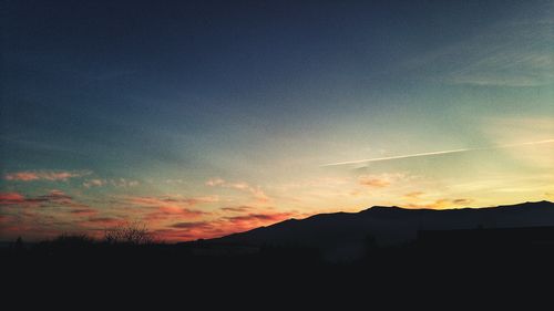 Scenic view of sky at sunset