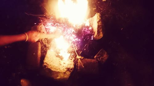 Bonfire at night