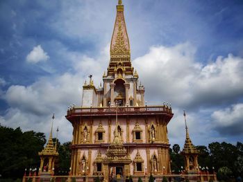 Low angle view of historical building against sky