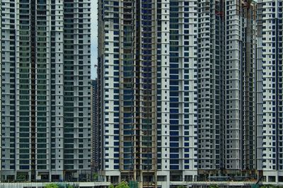 Full frame shot of modern buildings in city