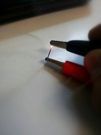 Close-up of pen