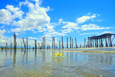 Scenic view of sea against sky