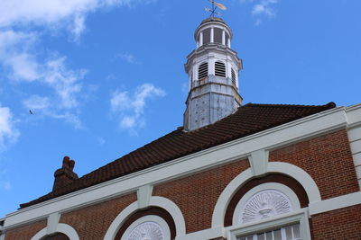 Low angle view of building against sky