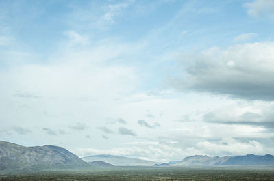 Scenic view of landscape against sky