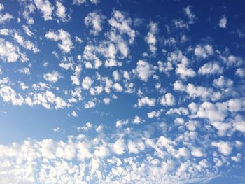 Low angle view of cloudy sky