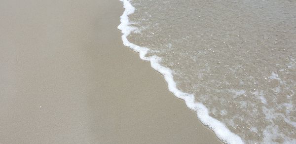 High angle view of beach