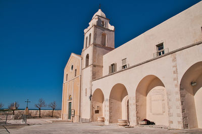 Facade of church of san francesco,vieste, gargano peninsula apulia region, italy.