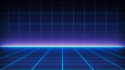 Full frame shot of blue light painting on wall