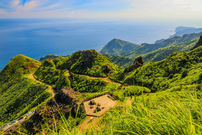 North coast mountain view taiwan new taipei observation deck