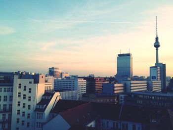 City skyline against sky