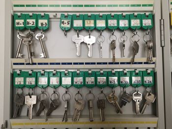 Full frame shot of wine bottles