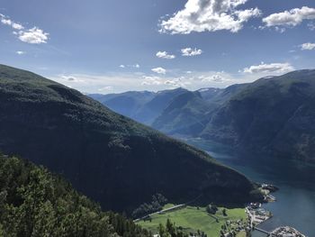 Above view of fjords.