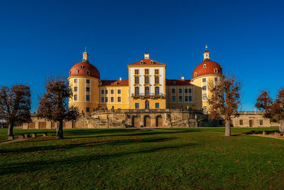Panoramic view on moritzburg castle, germany.