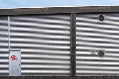 Close-up of closed shutter