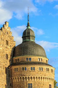 Low angle view of castle against sky