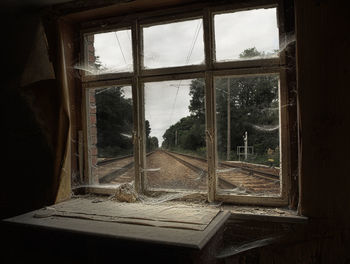 Interior of abandoned building