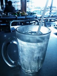 Close-up of drink in glass