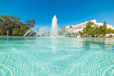 View of swimming pool against sky