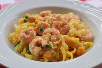 Close-up of meal served in bowl