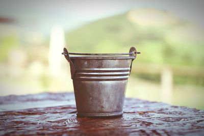 Close-up of drink on table