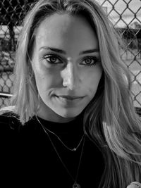 Close-up portrait of a beautiful woman