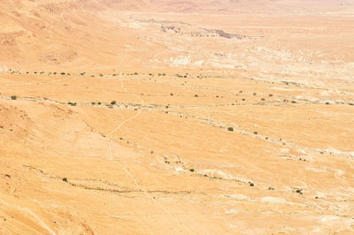 Desert by the dead sea in masada, israel