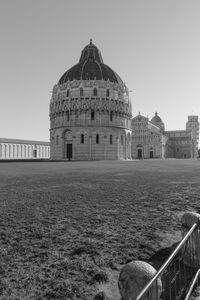 View of historical building against clear sky